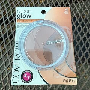 Covergirl Clean Glow 120 SPICES Matte Bronzer Blusher 0.42oz 3 In 1